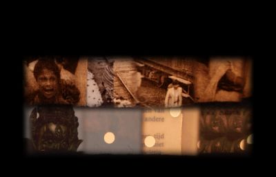 Still 1 from Palypseste sur souvenir (2026) showing text and light shining through the animation strip